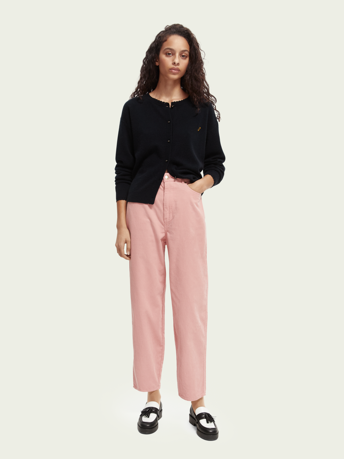 The Tide Balloon Fit Corduroy Trousers | scotch & soda outlet