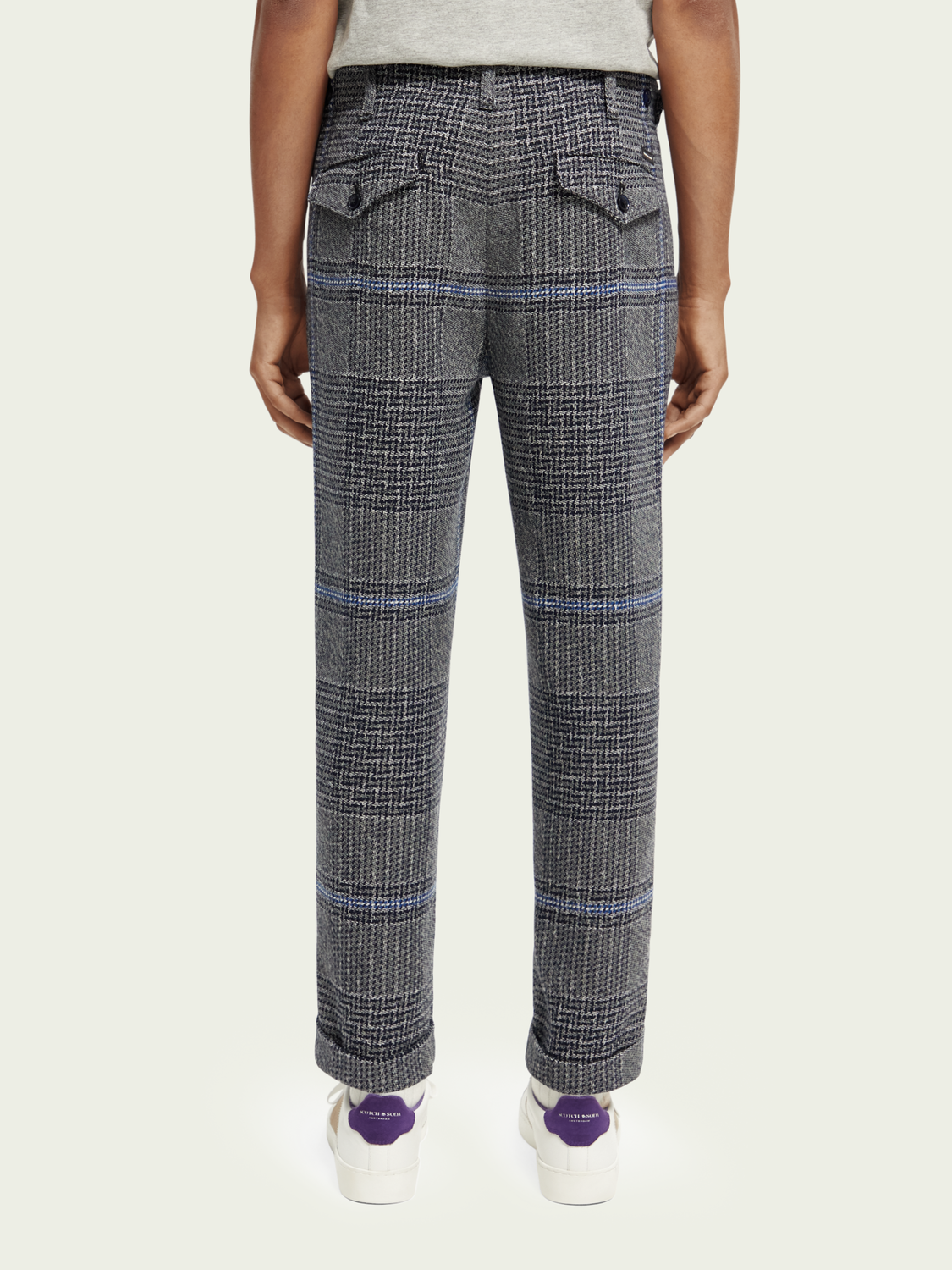 Checked Formal Trousers | Scotch And Soda Outlet