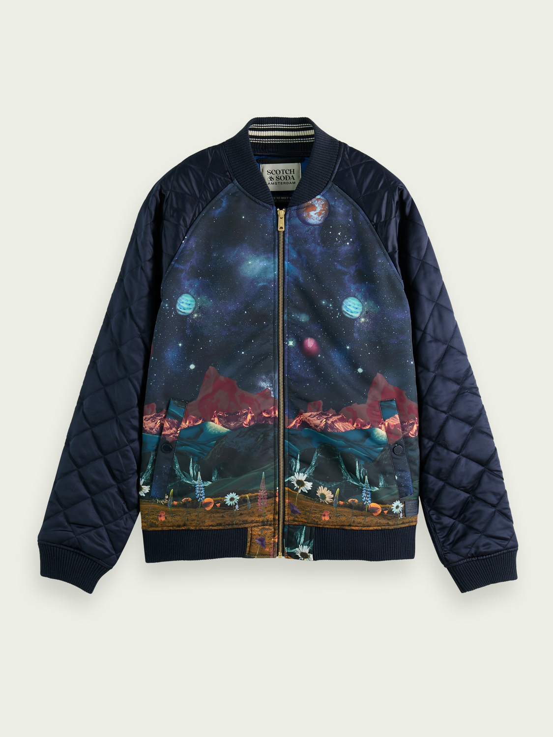Printed Bomber Jacket | Scotch And Soda Outlet