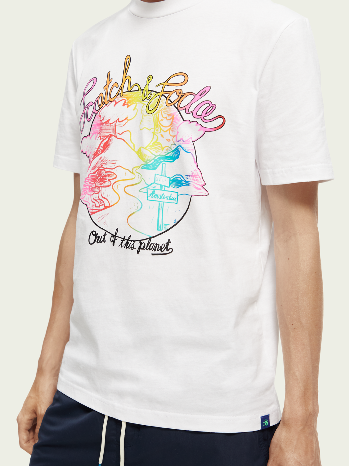 Graphic Crewneck T-Shirt | Scotch And Soda Outlet