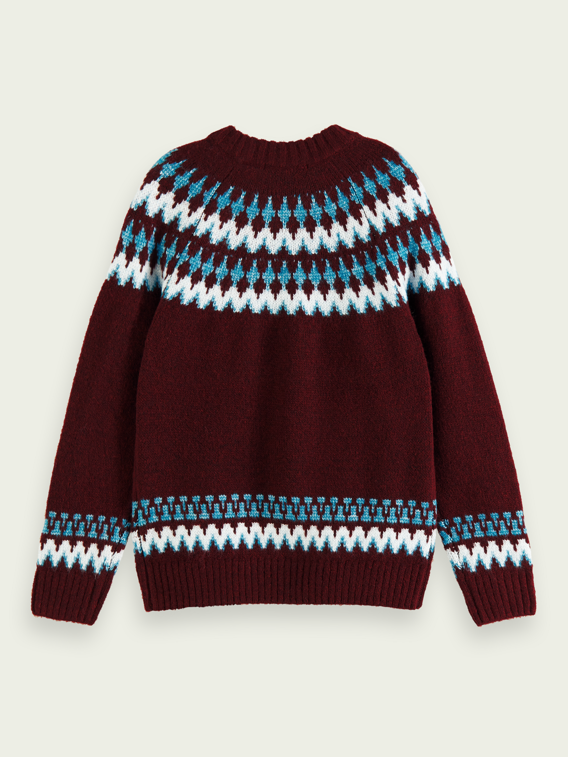Intarsia Crewneck Sweater