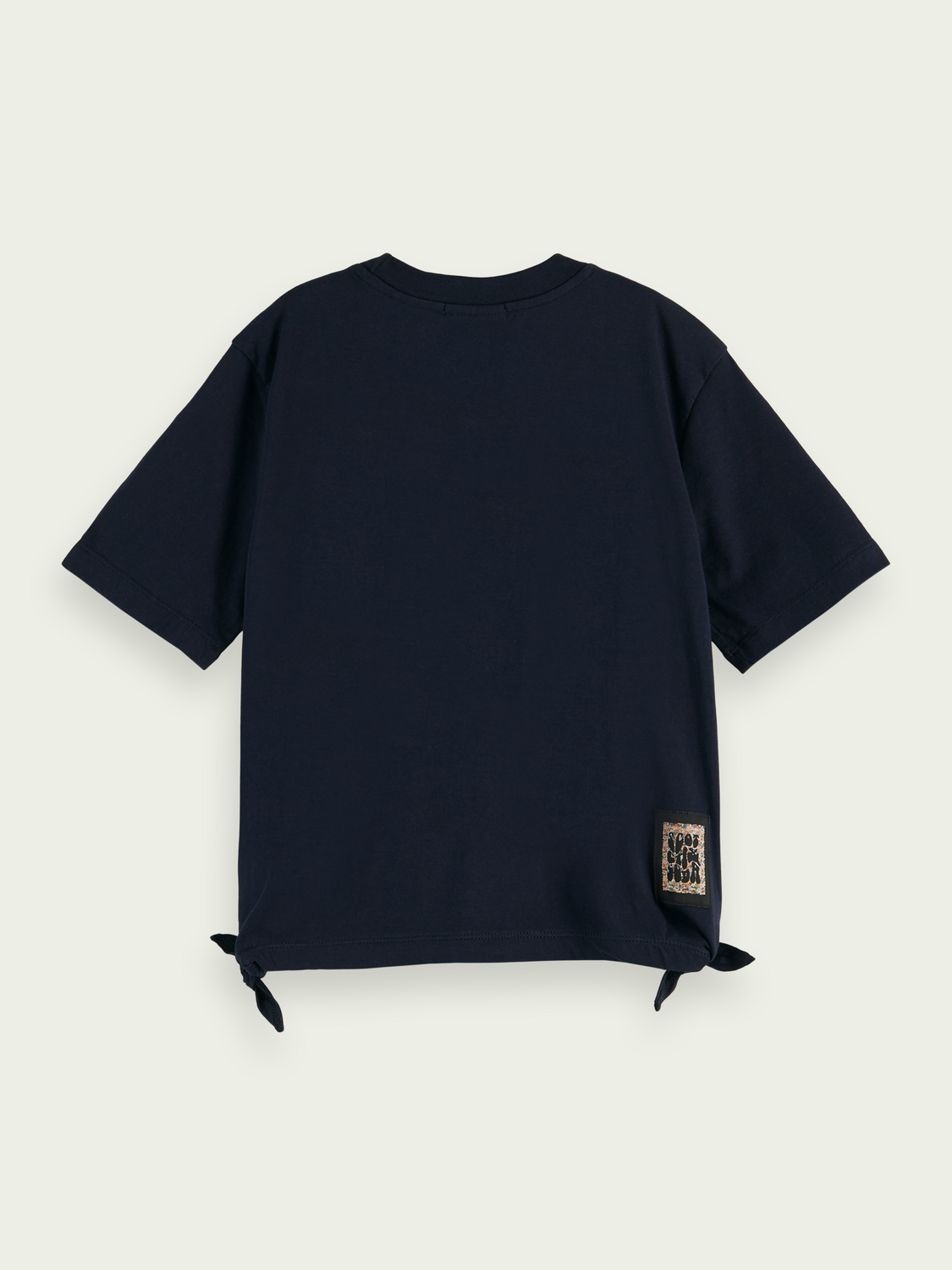 Relaxed Fit Knotted Organic Cotton Artwork T-Shirt