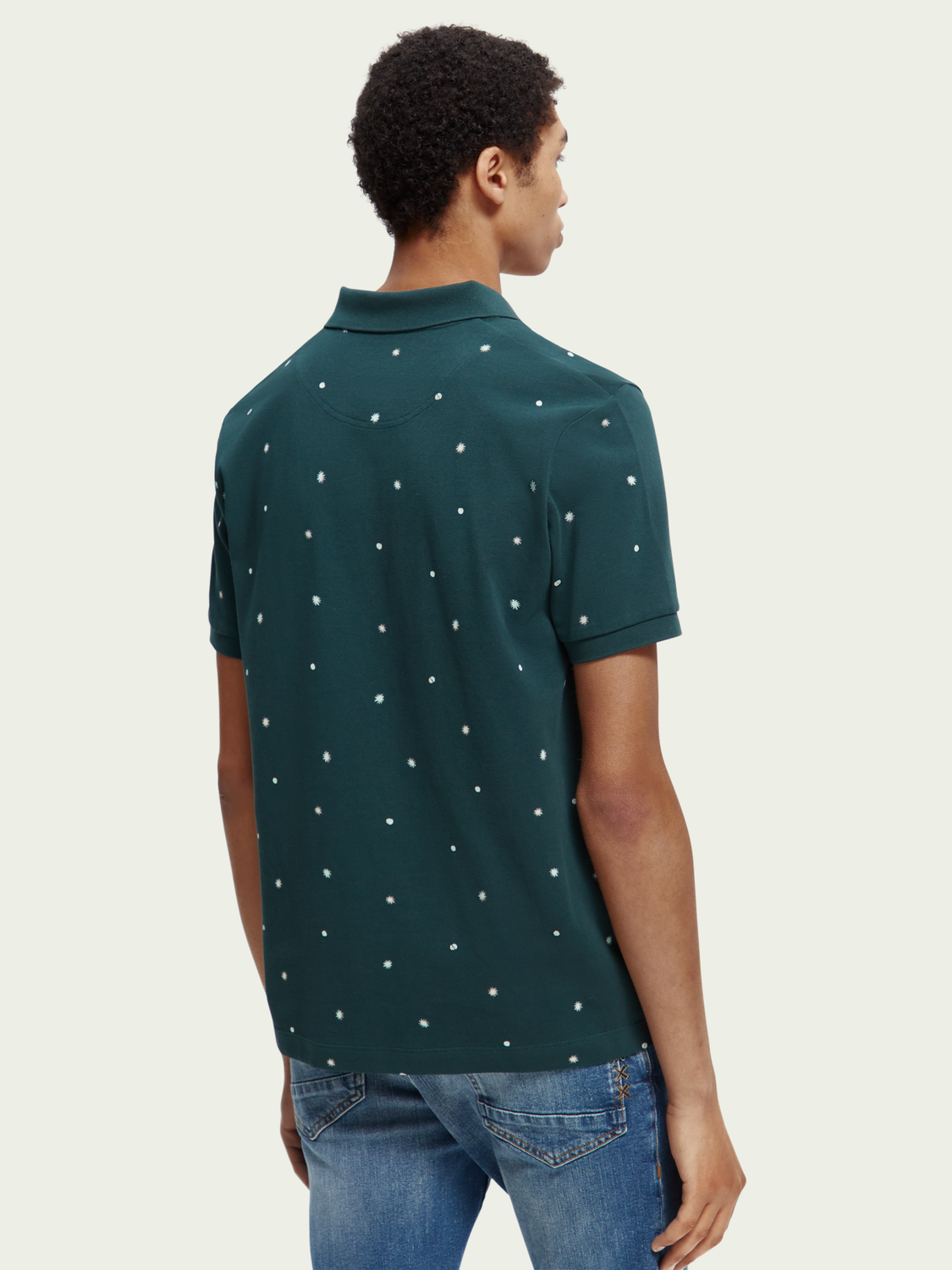 Printed Organic Pique Polo | Scotch And Soda Outlet