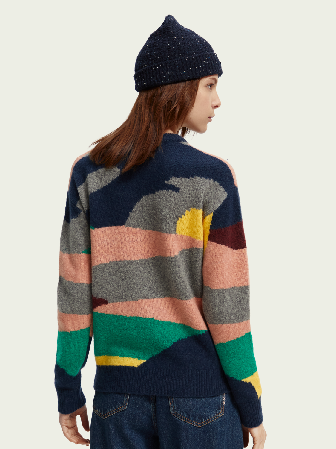 Wool-Blended Intarsia Knit Sweater | scotch & soda outlet