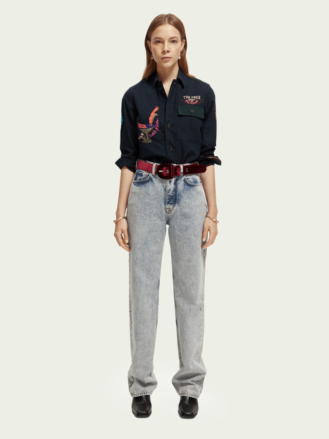 The Ripple High-Rise Jeans Organic Cotton | scotch & soda outlet