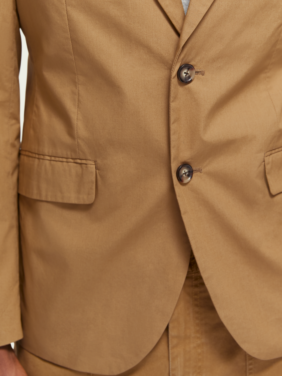 Single-Breasted Poplin Blazer | Scotch And Soda Outlet