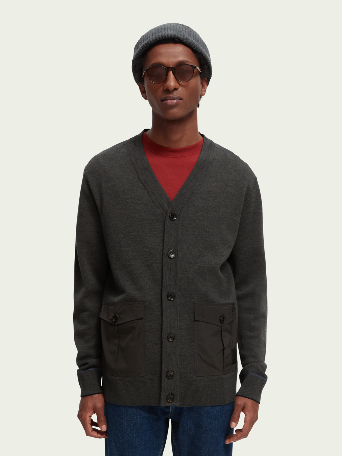 Merino Wool-Blended Cardigan | Scotch And Soda Outlet