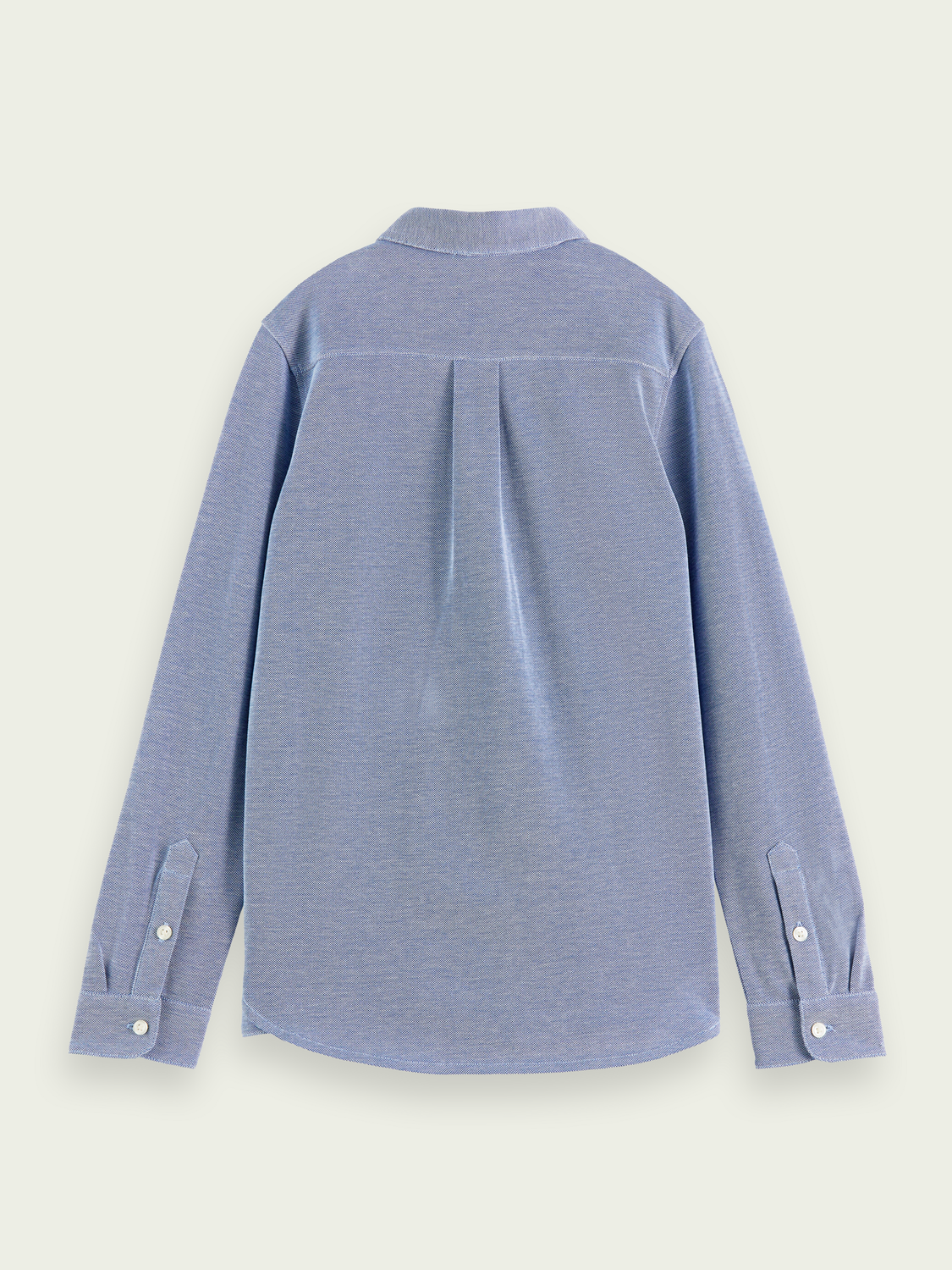 Regular-Fit Long-Sleeve Pique Shirt