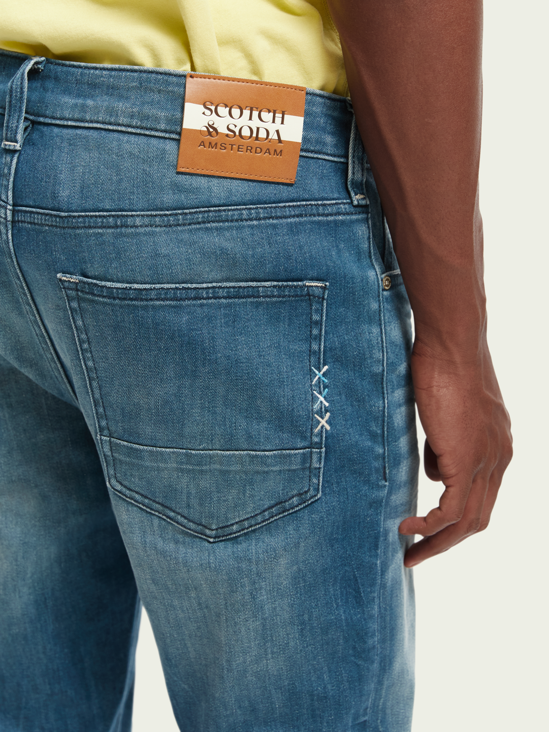 The Skim Super-Slim Fit Jeans - Science Blue | Scotch And Soda Outlet