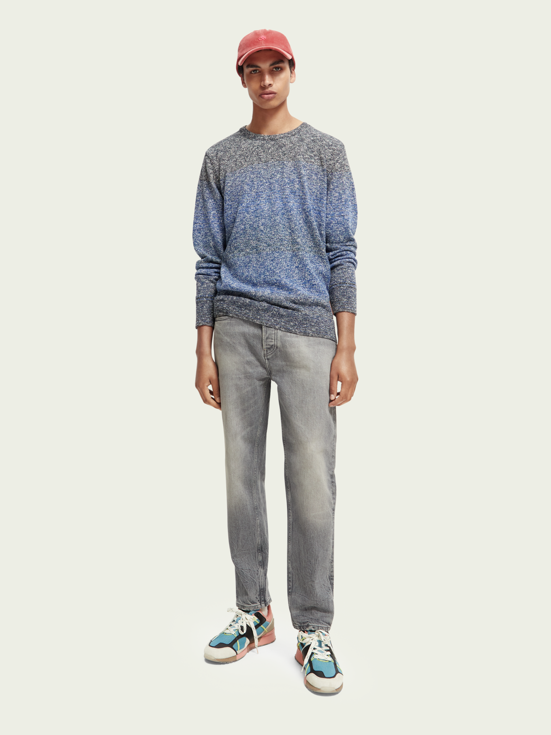 Striped Melange Sweater | Scotch And Soda Outlet