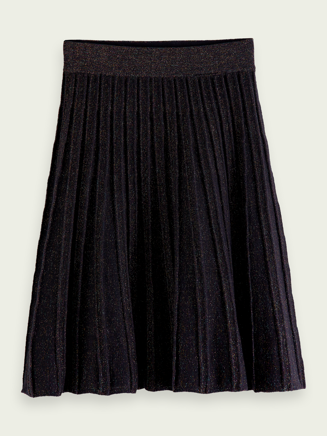 Scotch Soda Outlet | Pleated Glitter Midi Skirt