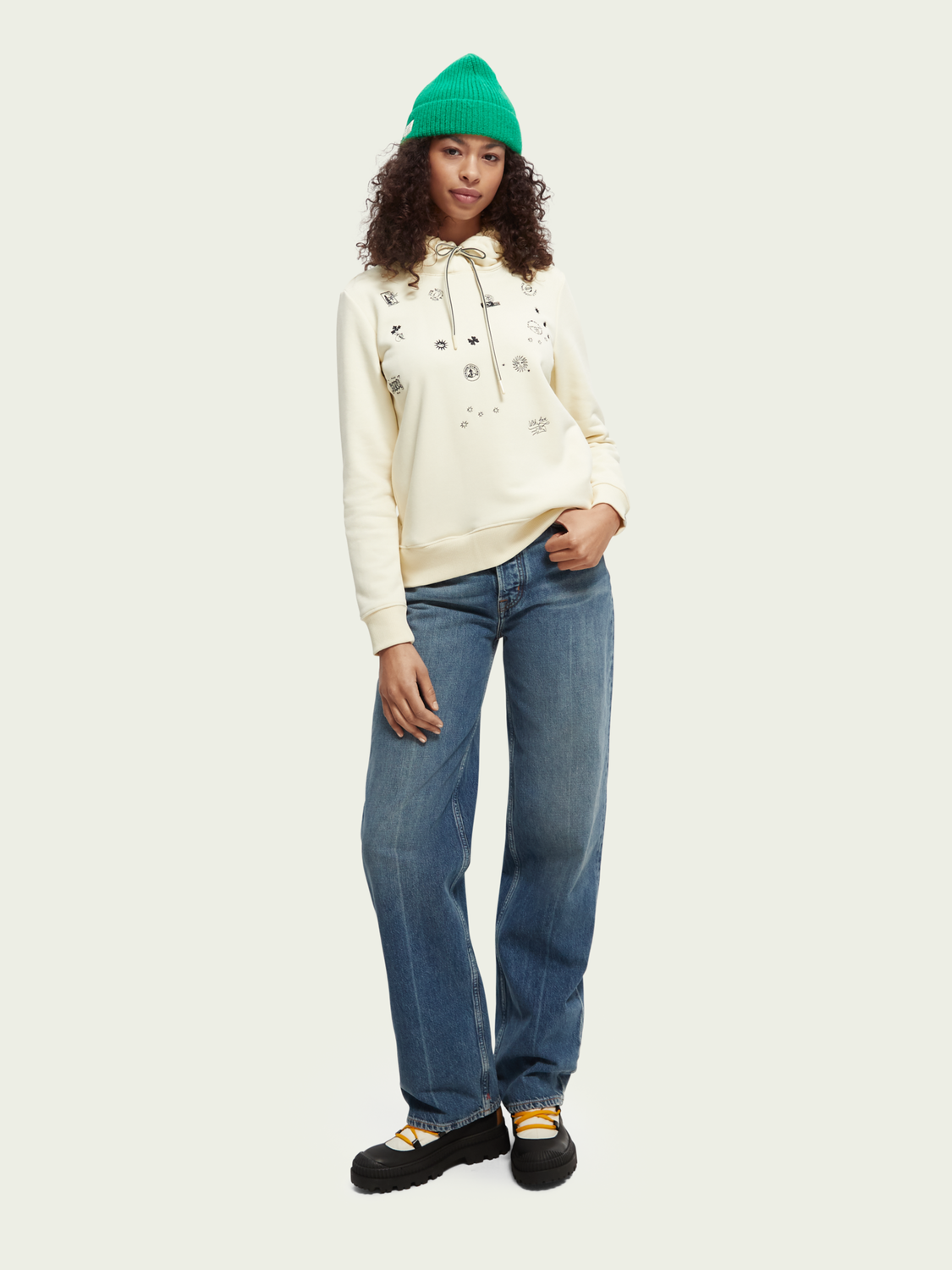 Regular Fit Artwork Hoodie | scotch & soda outlet