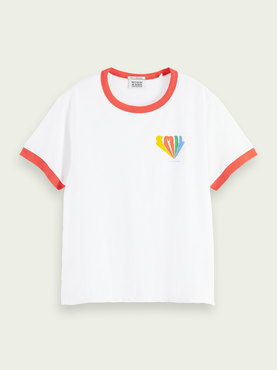 Organic Cotton 70s Inspired T-Shirt | scotch & soda outlet