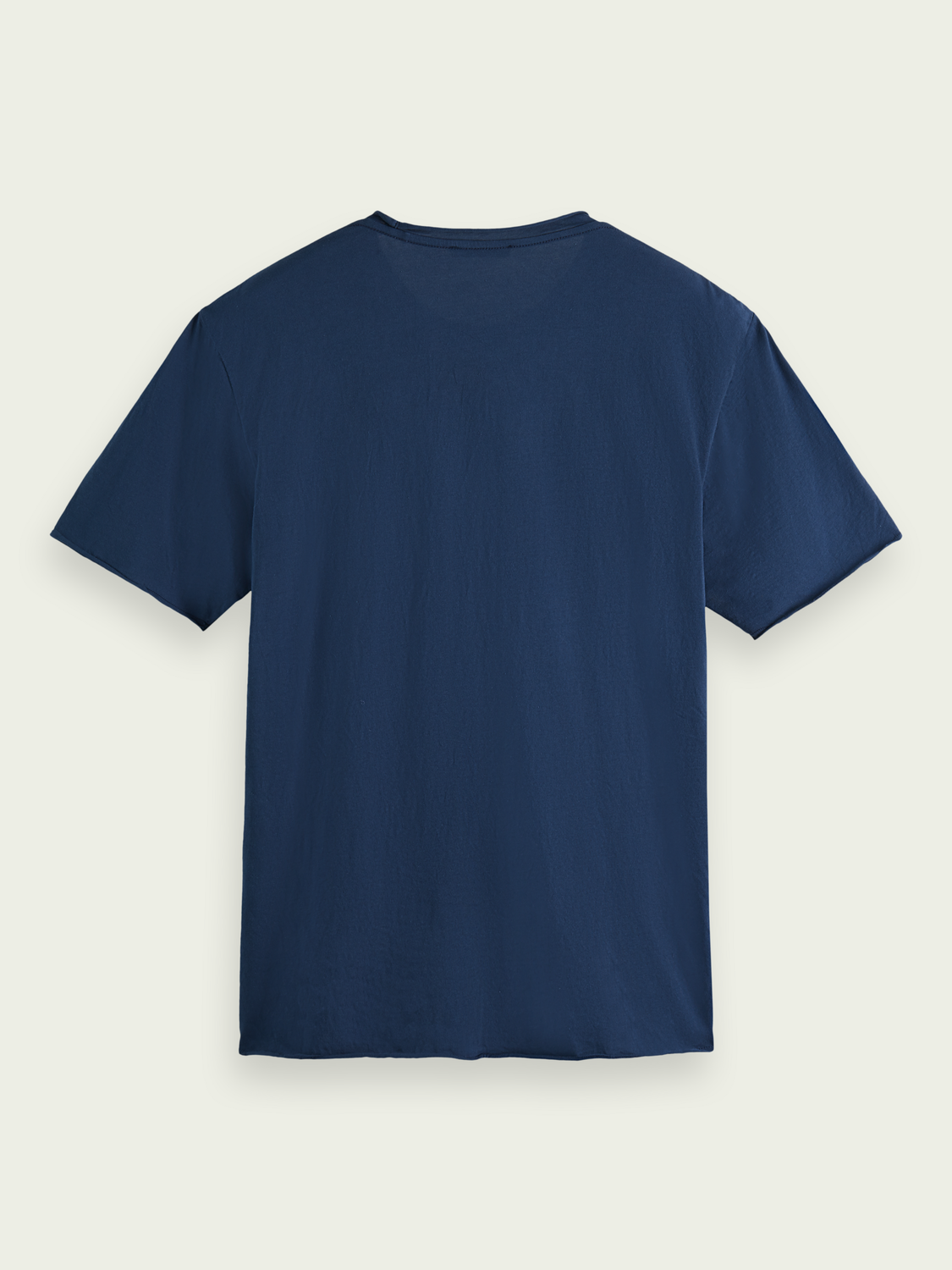 Organic Raw Edge Jersey Crewneck T-Shirt | Scotch And Soda Outlet