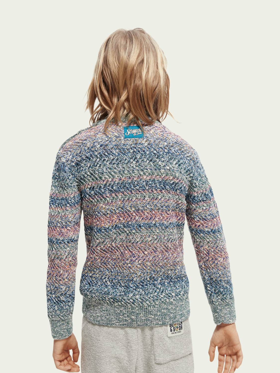 Colourful Cable Knit Sweater