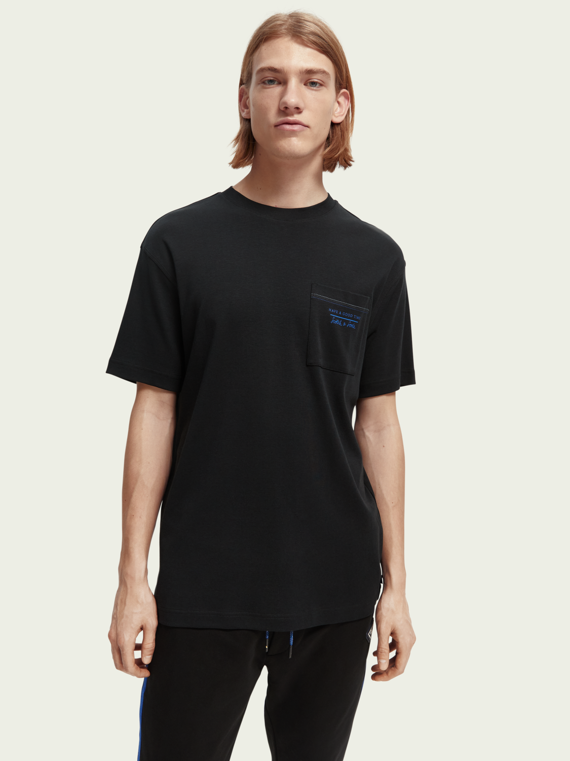 T-Shirt With Chest Pocket | Scotch And Soda Outlet