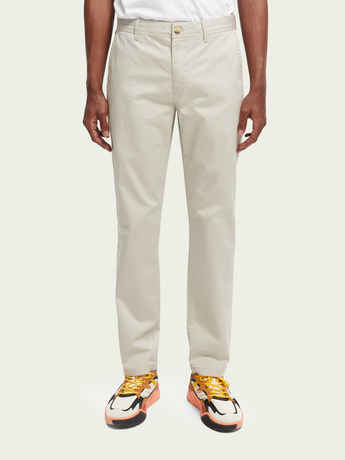 Stuart Regular Slim-Fit Organic Cotton Chino | Scotch And Soda Outlet