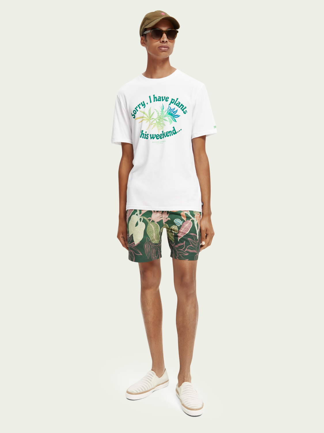 Mid-Length Printed Swim Short | Scotch And Soda Outlet