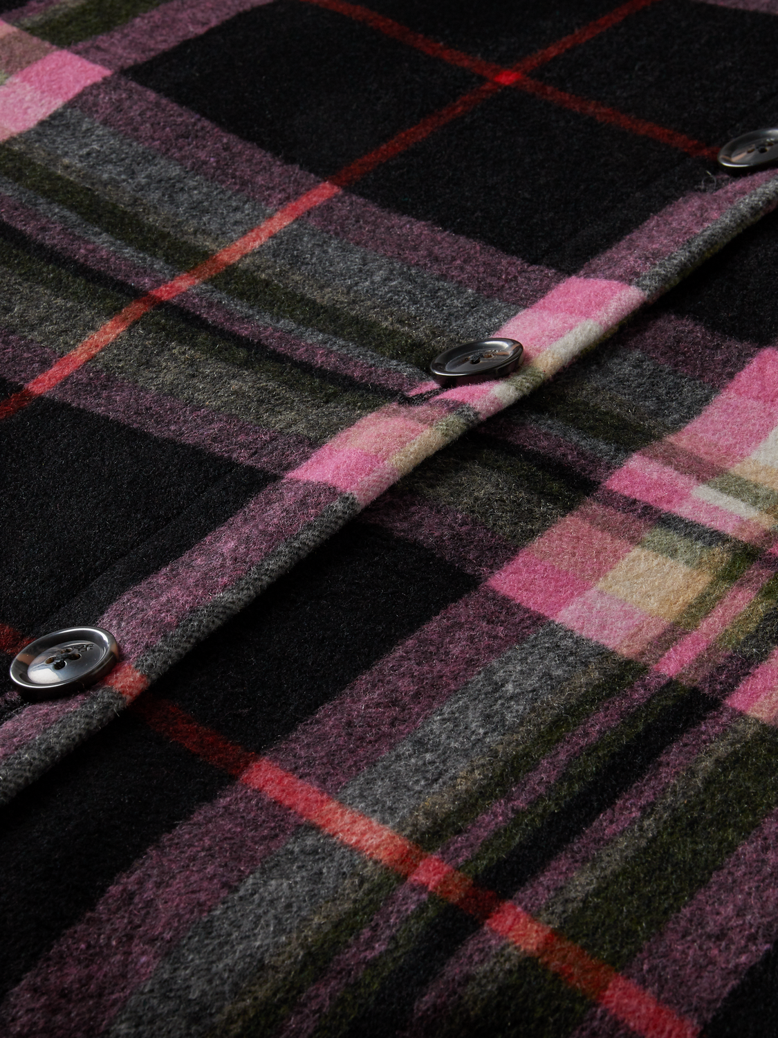 Padded Checked Wool-Blended Overshirt | scotch & soda outlet