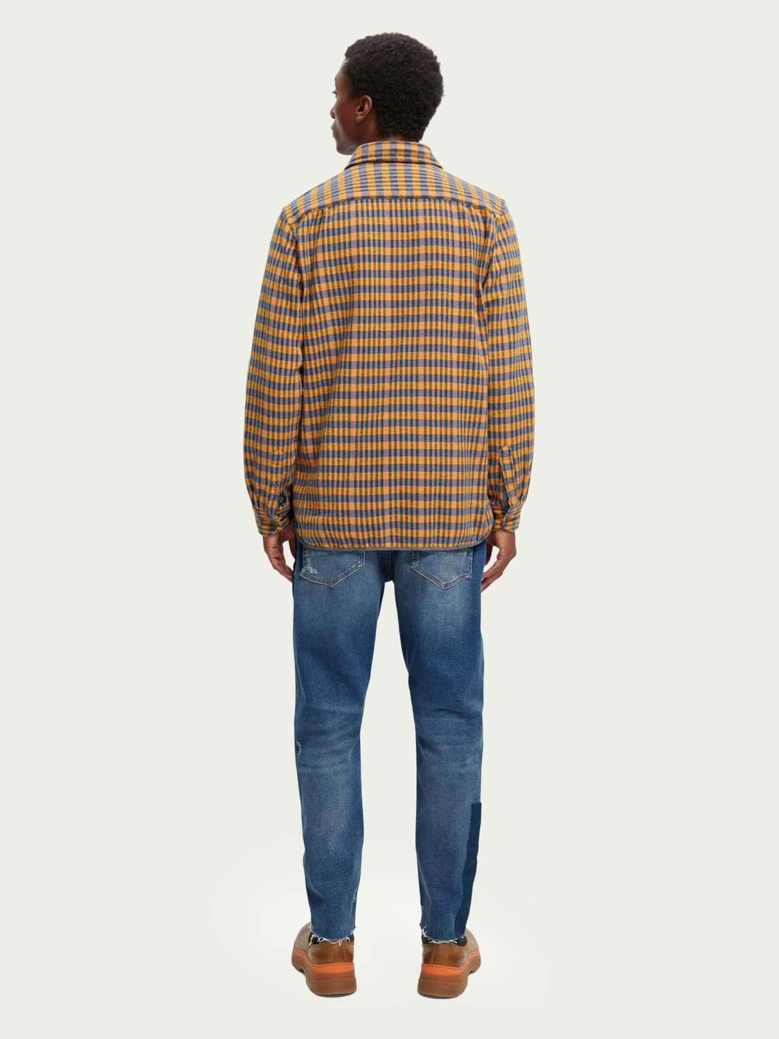 Regular Fit Checked Flannel Shirt | Scotch And Soda Outlet