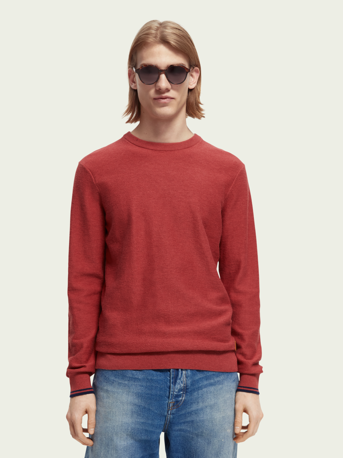 Structured Crewneck Sweater | Scotch And Soda Outlet