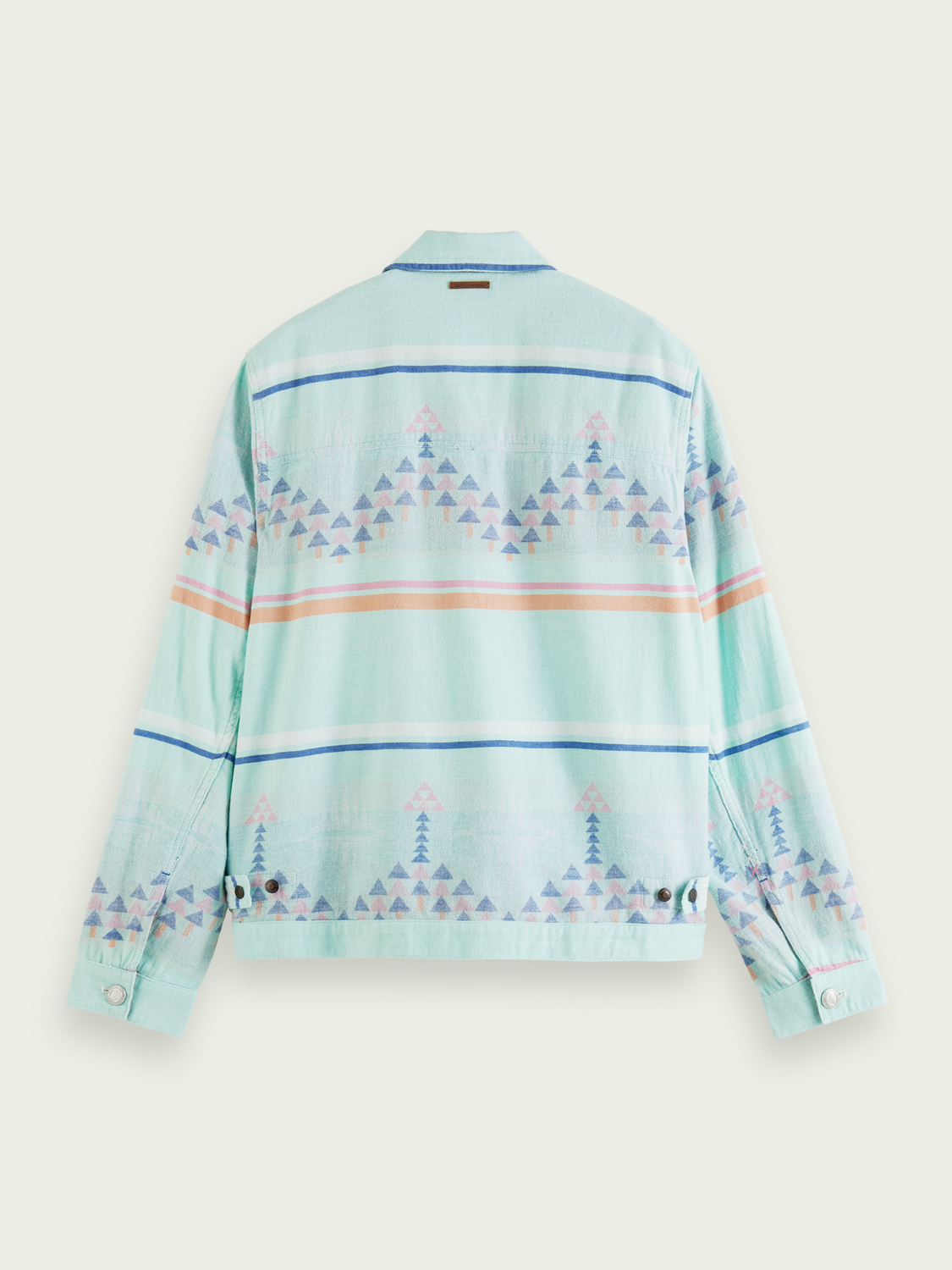 Jacquard Denim Ikat Overshirt