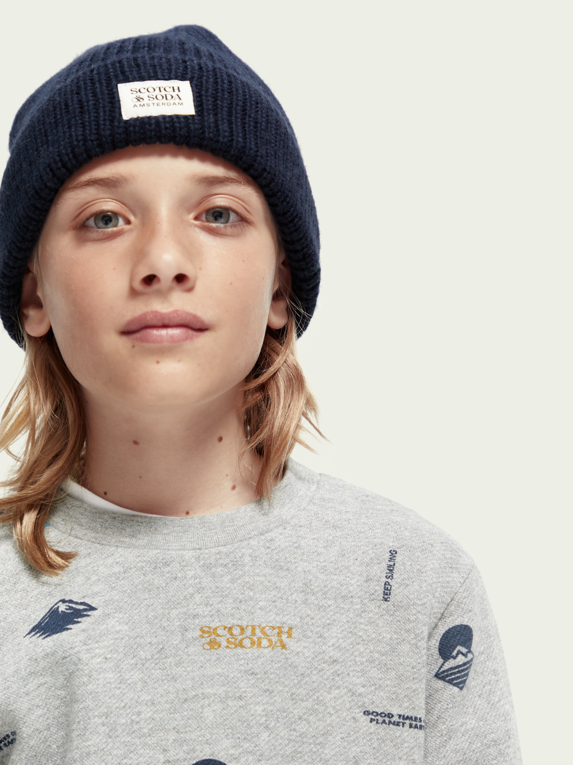 Long-Sleeved Printed Organic Cotton T-Shirt