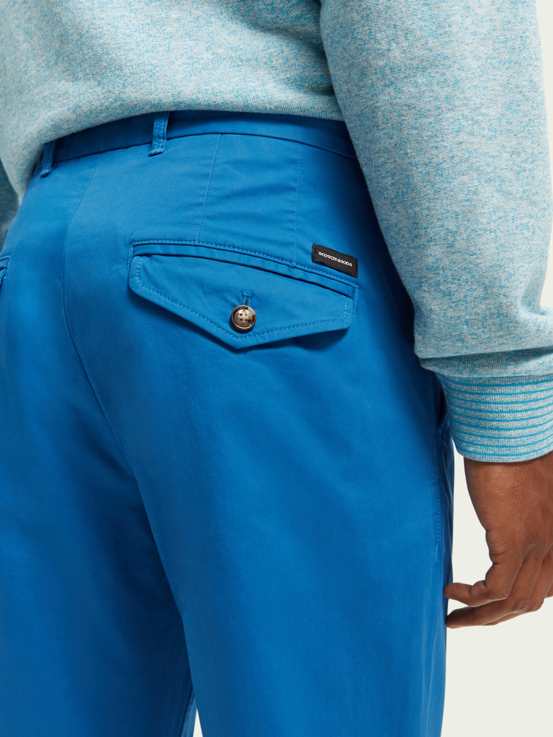 The Blake Regular Slim Fit Pleated Chino | Scotch And Soda Outlet