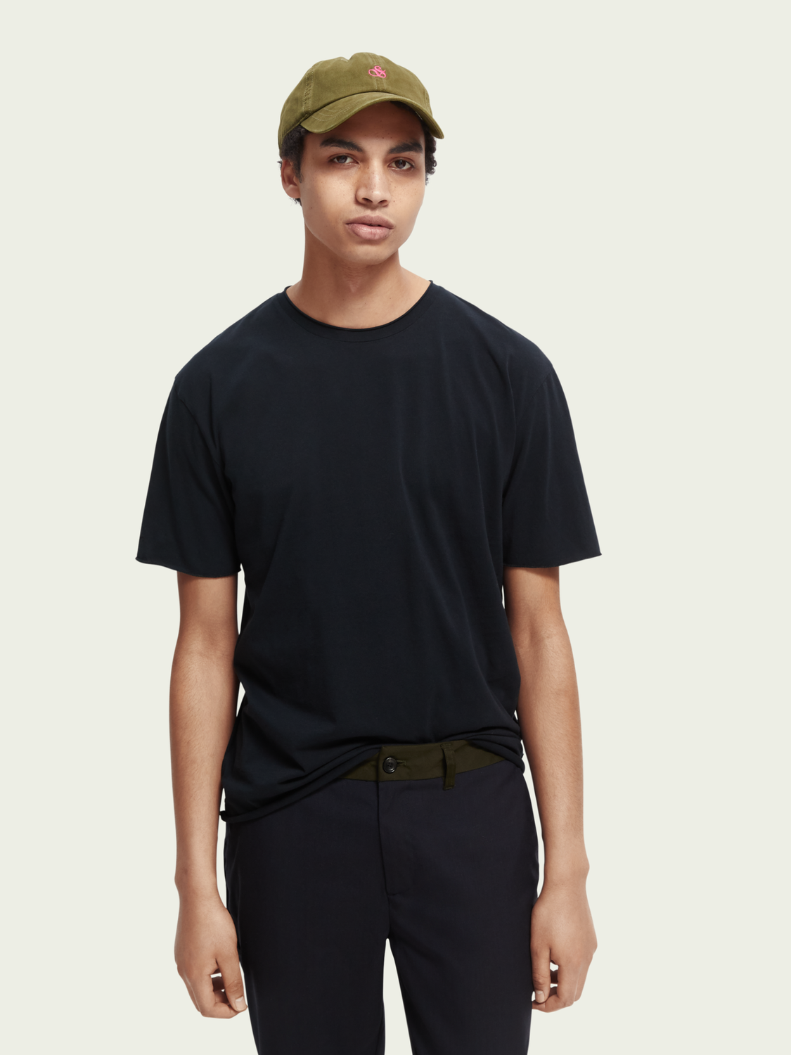 Raw Edge Organic Cotton T-Shirt | Scotch And Soda Outlet