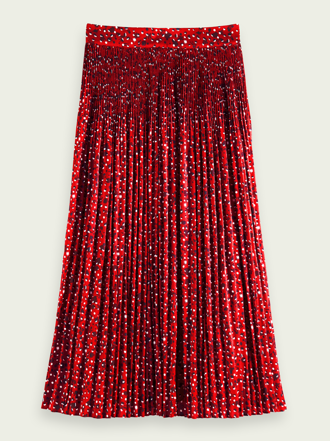 Printed Midi-Length Skirt | scotch & soda outlet