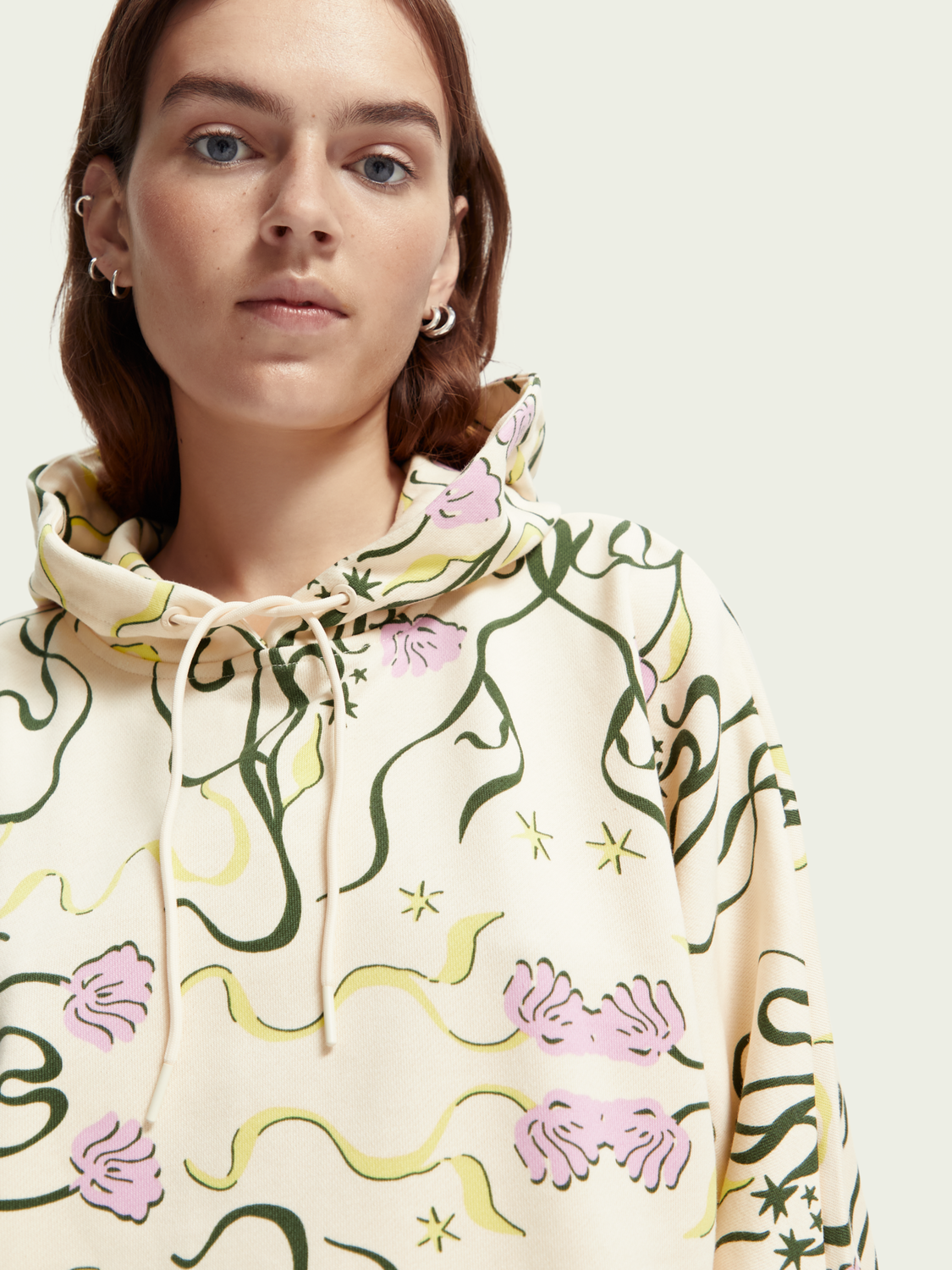 Oversized Printed Hoodie | scotch & soda outlet