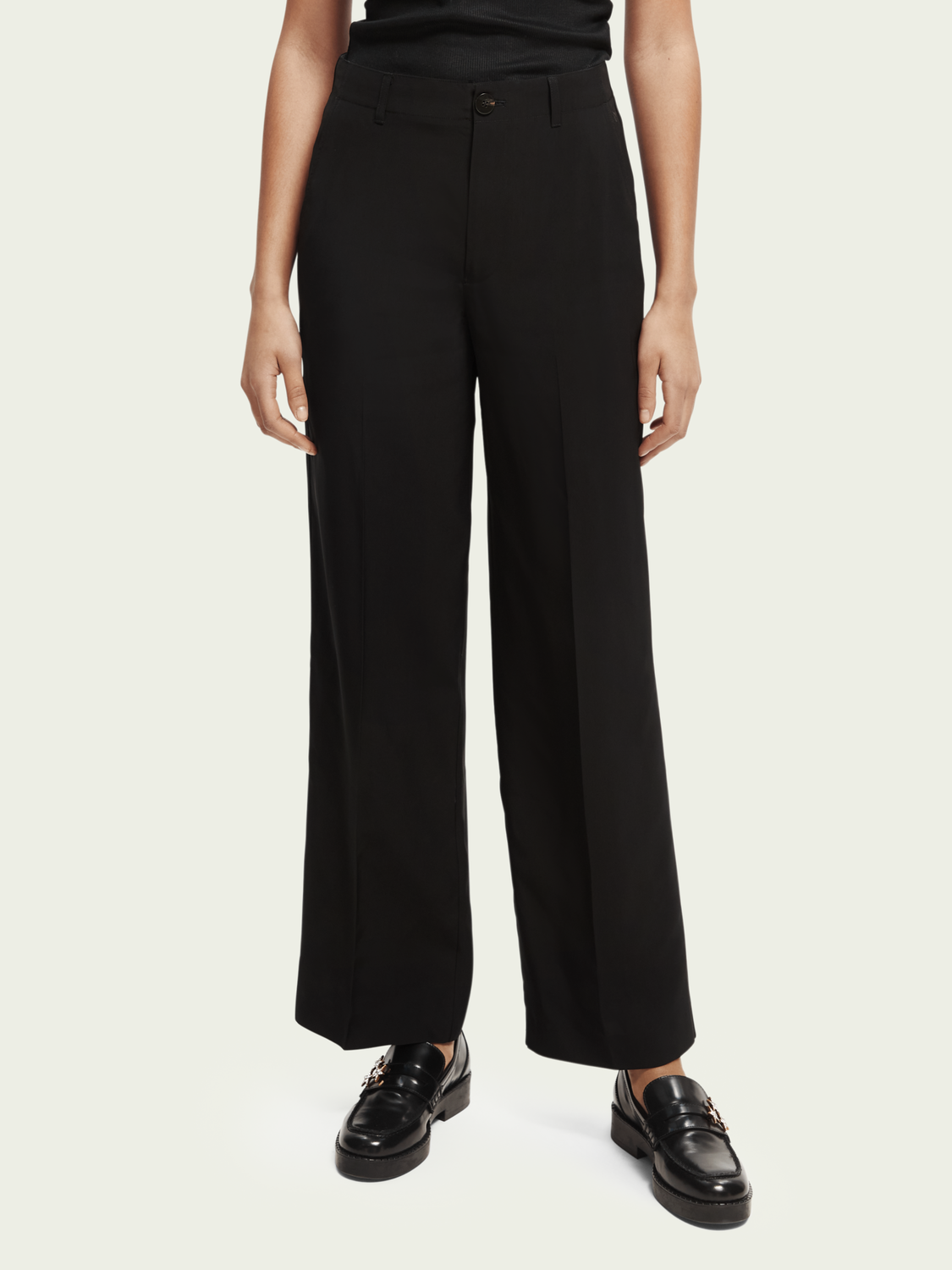 Edie High-Rise Wide Leg Trousers | scotch & soda outlet