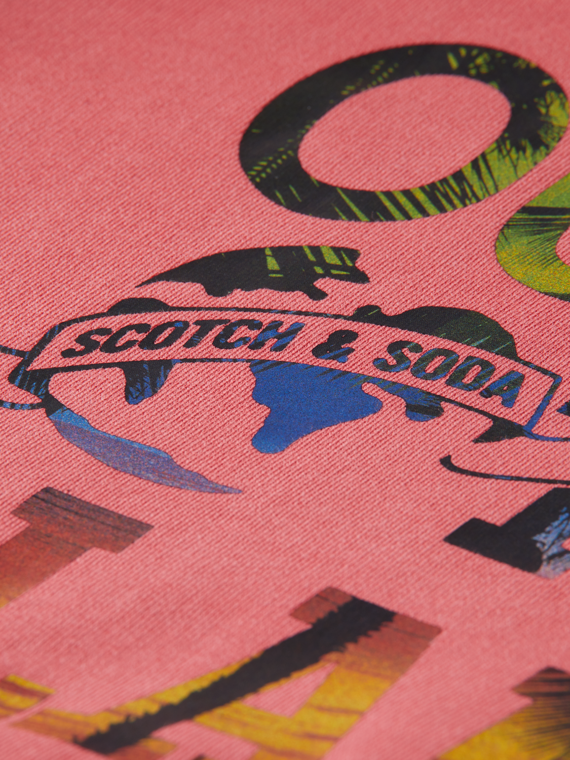 Garment-Dyed Graphic Hoodie | Scotch And Soda Outlet