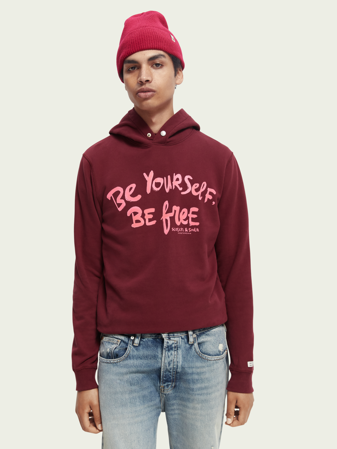 Felpa Artwork Hoodie | Scotch And Soda Outlet