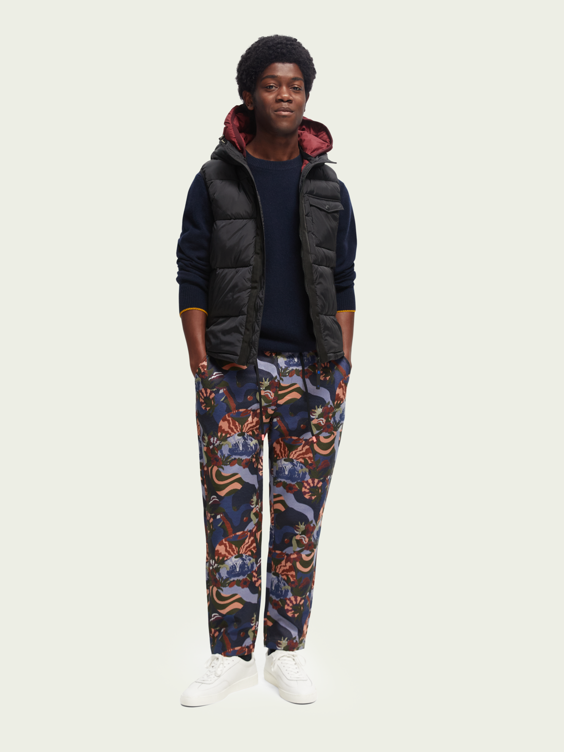 Fave Regular Tapered-Fit Jacquard Jogger | Scotch And Soda Outlet