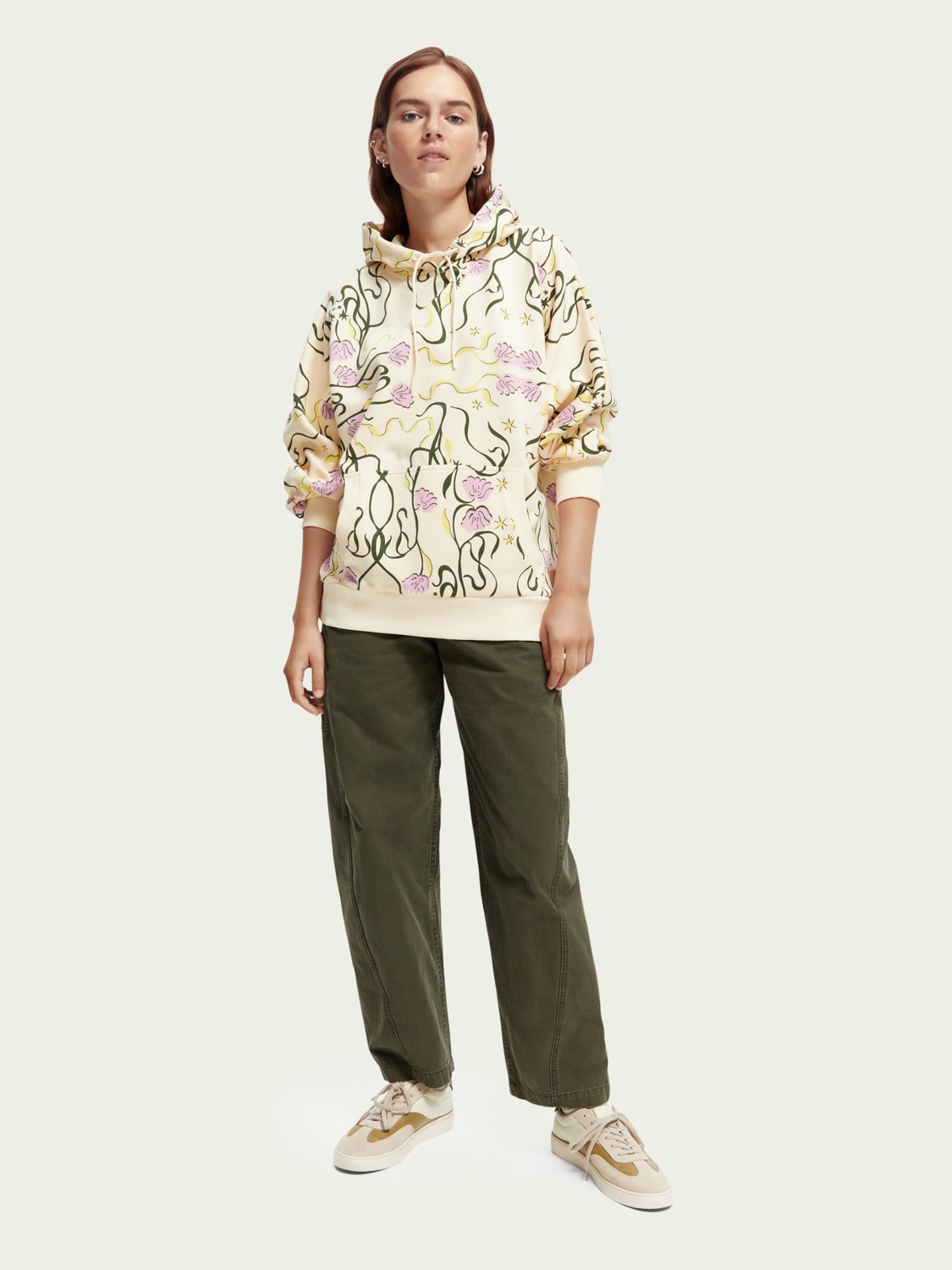 Oversized Printed Hoodie | scotch & soda outlet