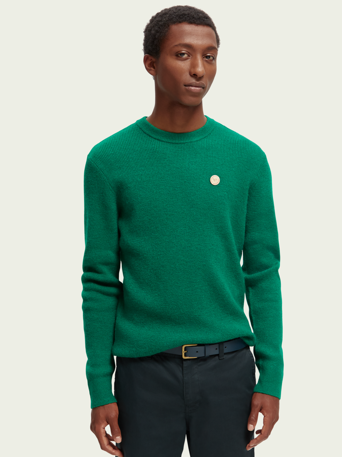 Rib Knit Crewneck Sweater | Scotch And Soda Outlet