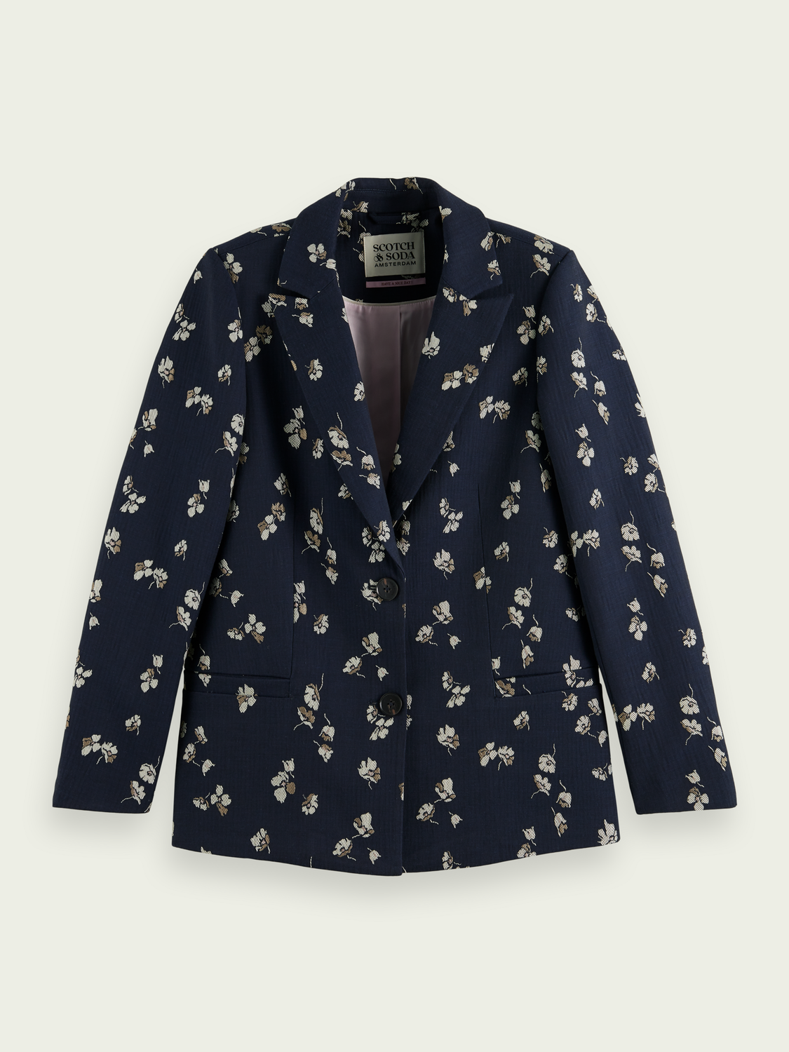 Relaxed Fit Printed Jacquard Blazer | scotch & soda outlet