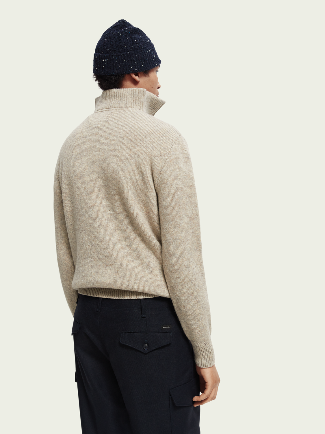 Wool-Blended Half-Zip Sweater | Scotch And Soda Outlet