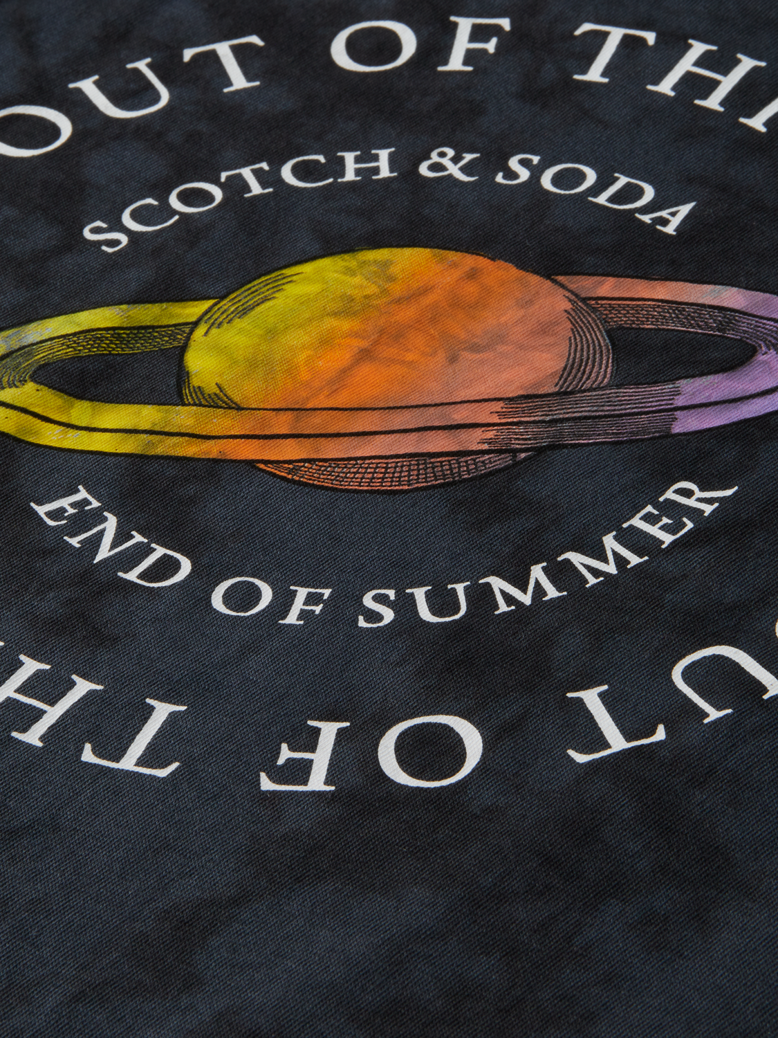 Relaxed Fit Organic Cotton Tie-Dye Artwork T-Shirt