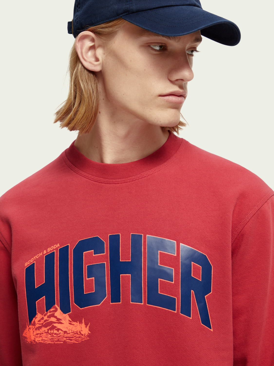 Organic Cotton Artwork Crewneck Sweatshirt | Scotch And Soda Outlet