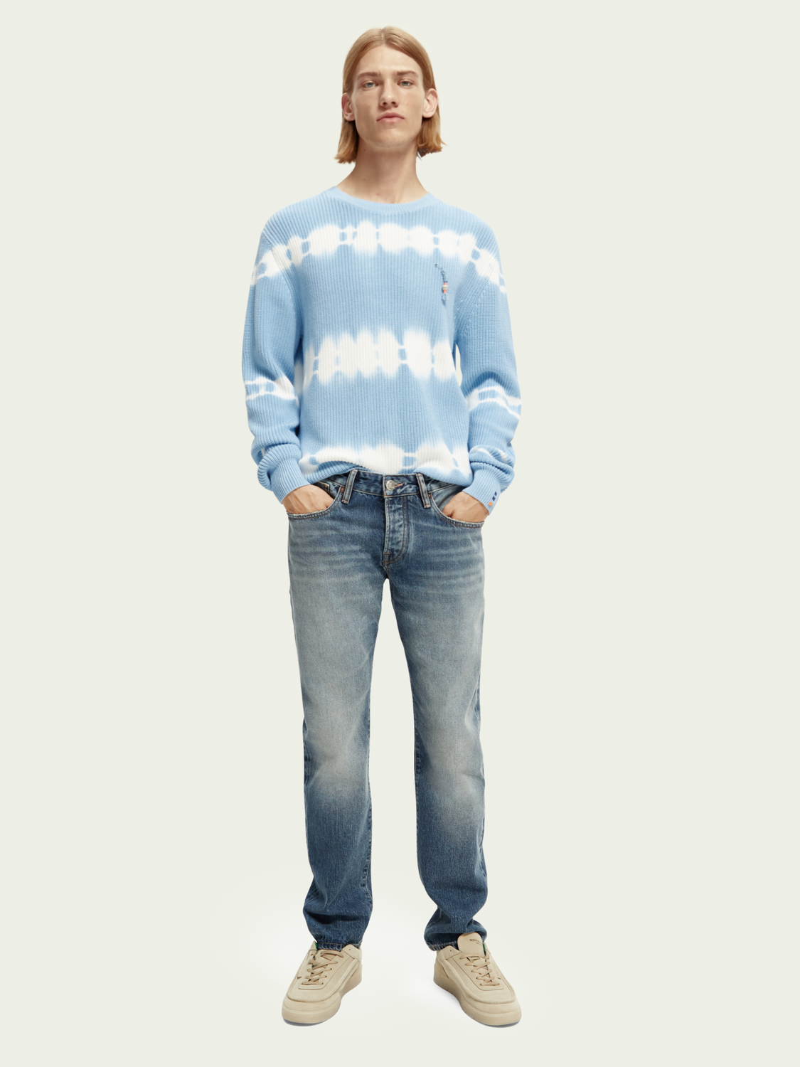 Chunky-Knit Tie-Dye Organic Sweater | Scotch And Soda Outlet