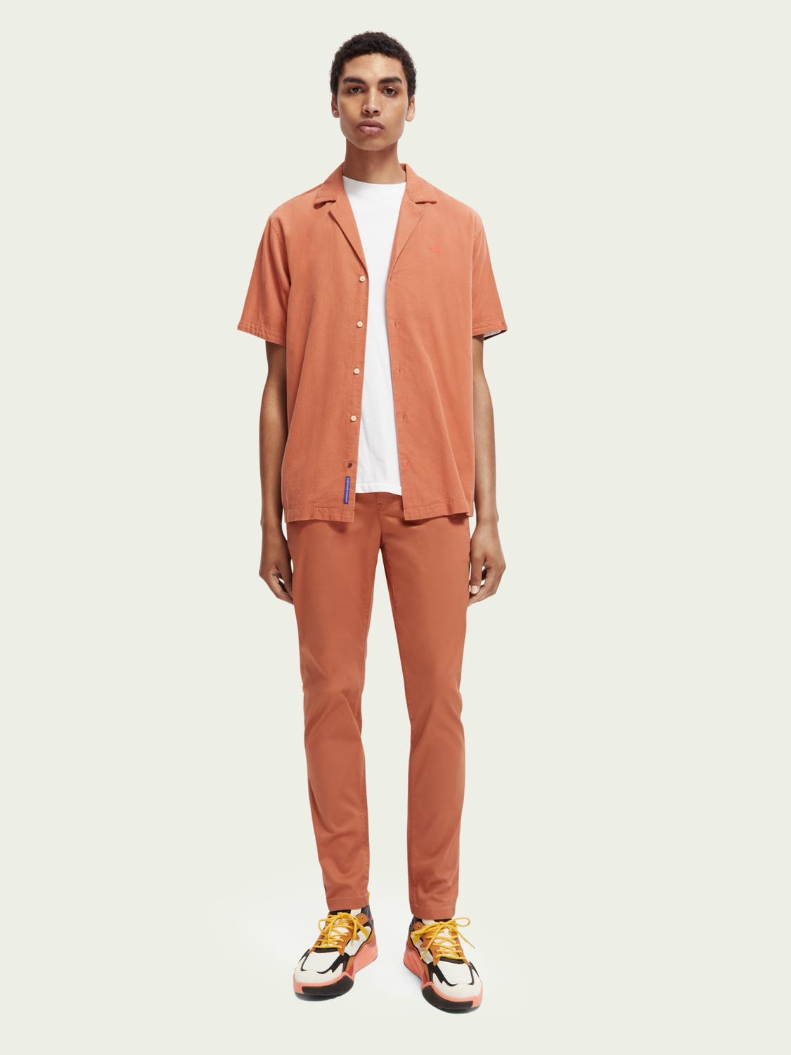 Mott Super Slim-Fit Organic Cotton Chino | Scotch And Soda Outlet