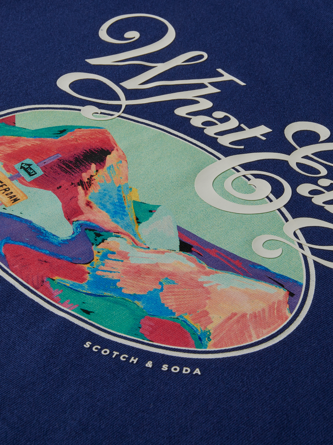 Graphic Jersey Crewneck Organic T-Shirt | Scotch And Soda Outlet