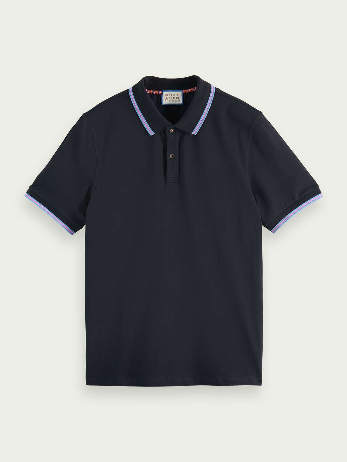 Organic Cotton Contrast-Tipped Pique Polo | Scotch And Soda Outlet