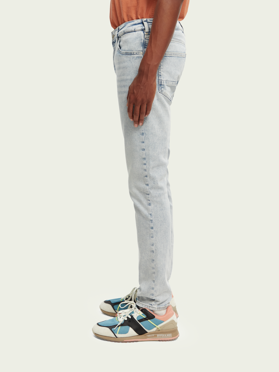The Skim Super-Slim Fit Jeans - Blue Splash | Scotch And Soda Outlet