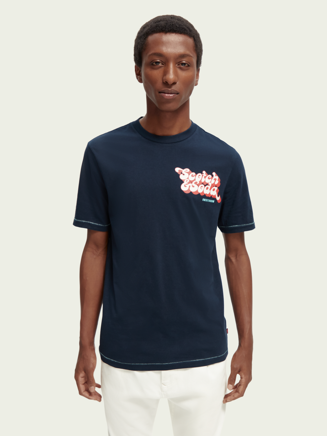 Jersey Artwork T-Shirt | Scotch And Soda Outlet