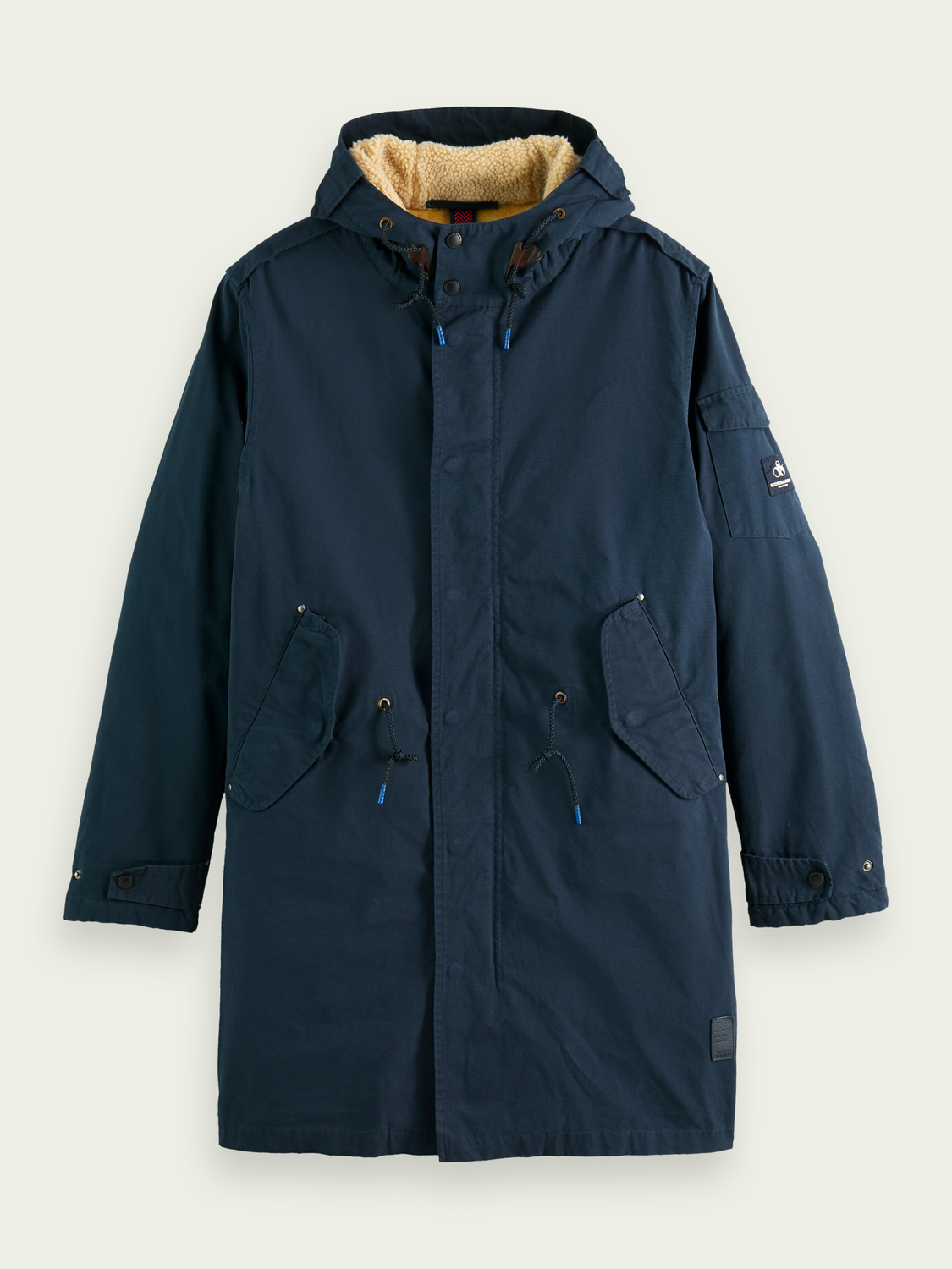 Long Teddy-Lined Parka | Scotch And Soda Outlet