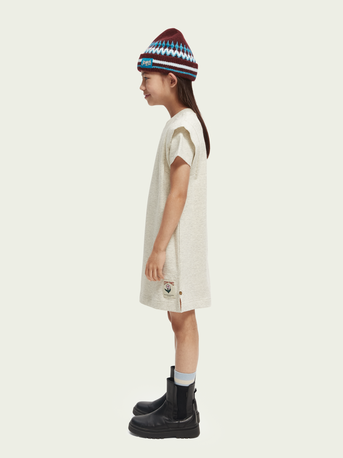 Scotch Soda Outlet | Organic Short-Sleeved Sweatshirt Dress