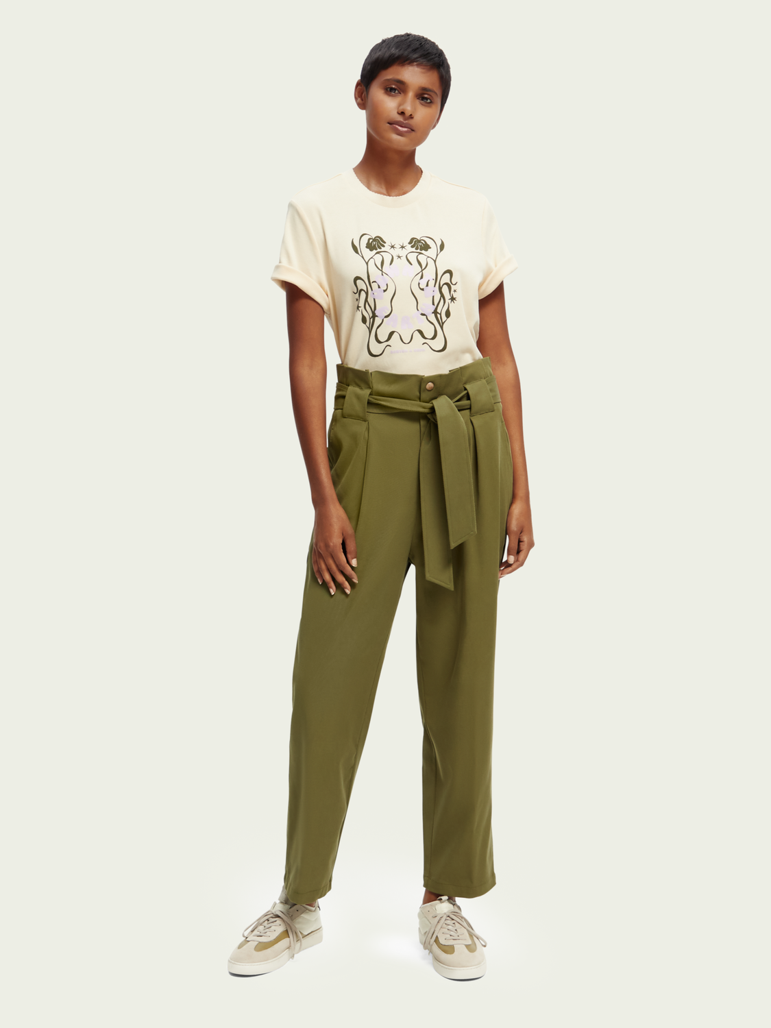Regular Fit Floral Artwork T-Shirt | scotch & soda outlet